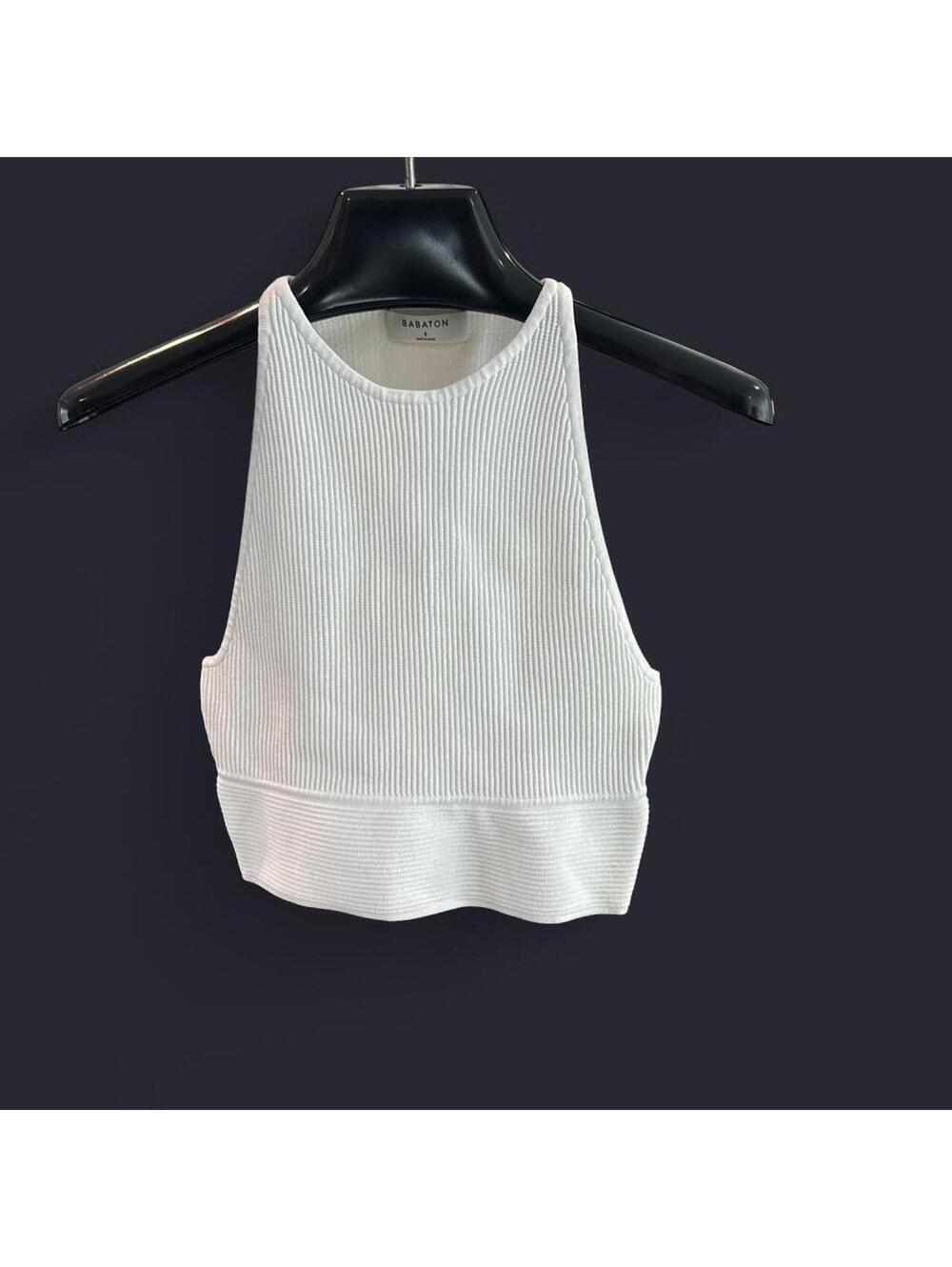 Aritzia Women's White Vests-tanks-cami